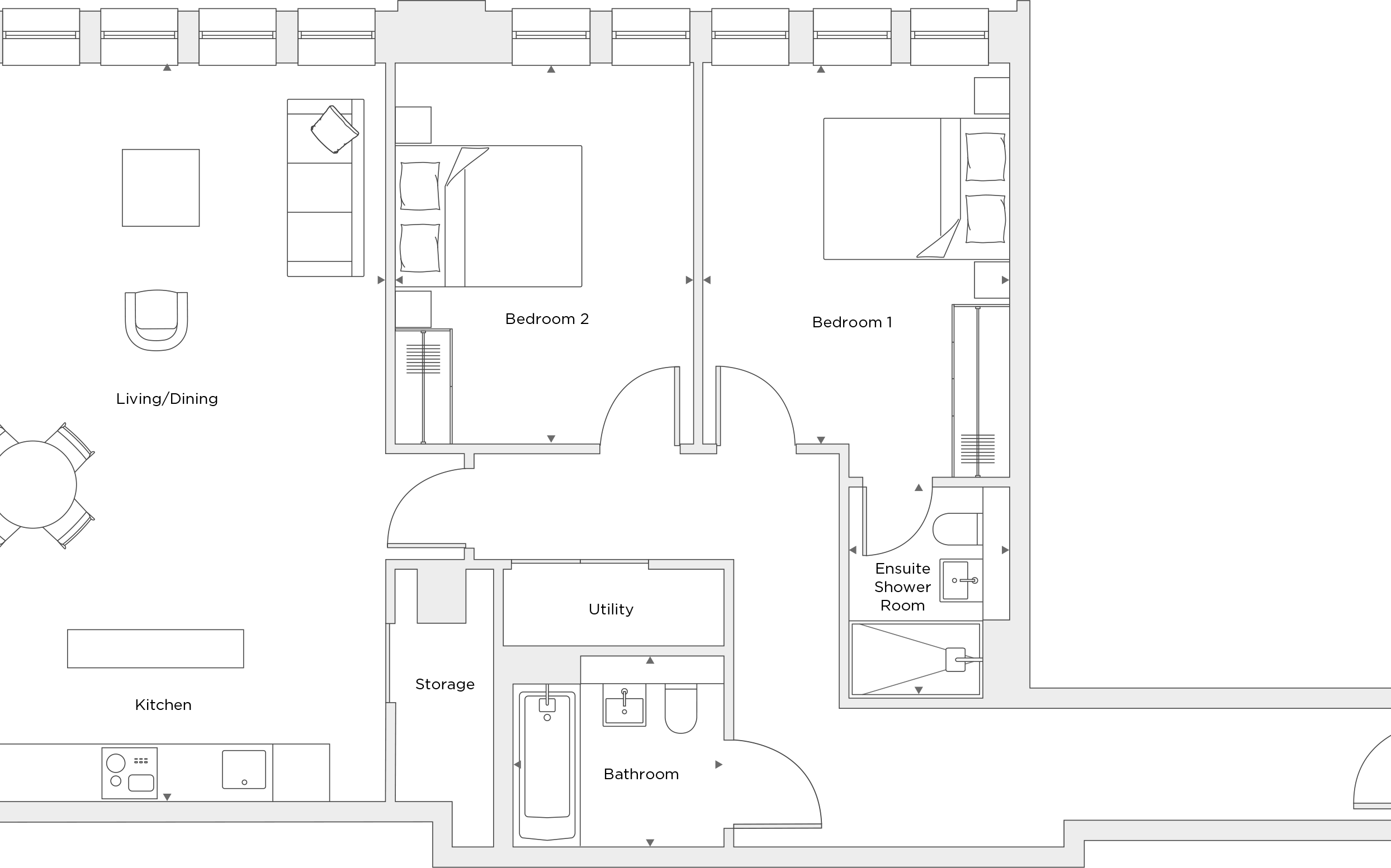 Two Bedroom Apartment B.4.01 Floor Plan