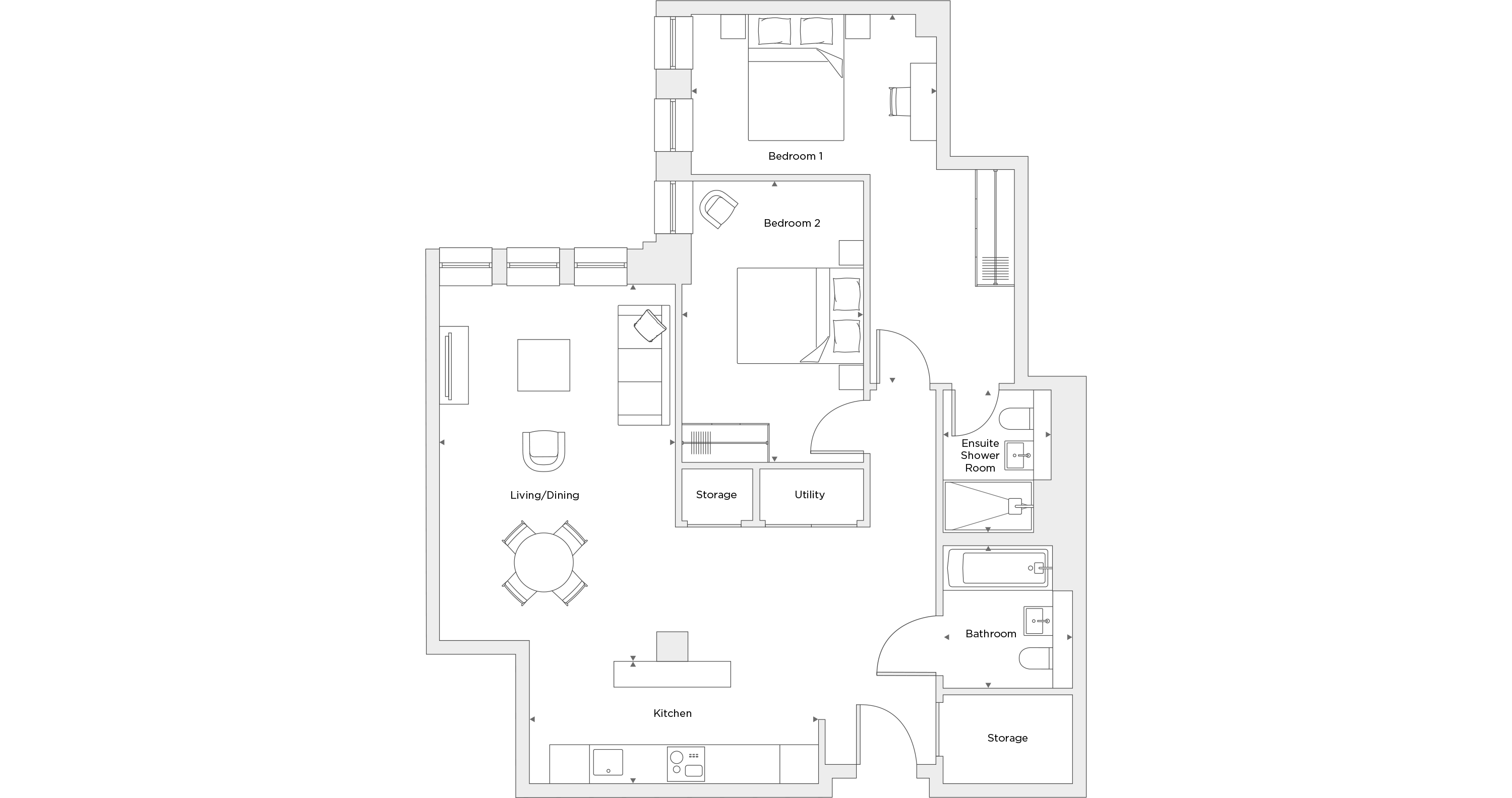 Two Bedroom Apartment A.4.09 Floor Plan