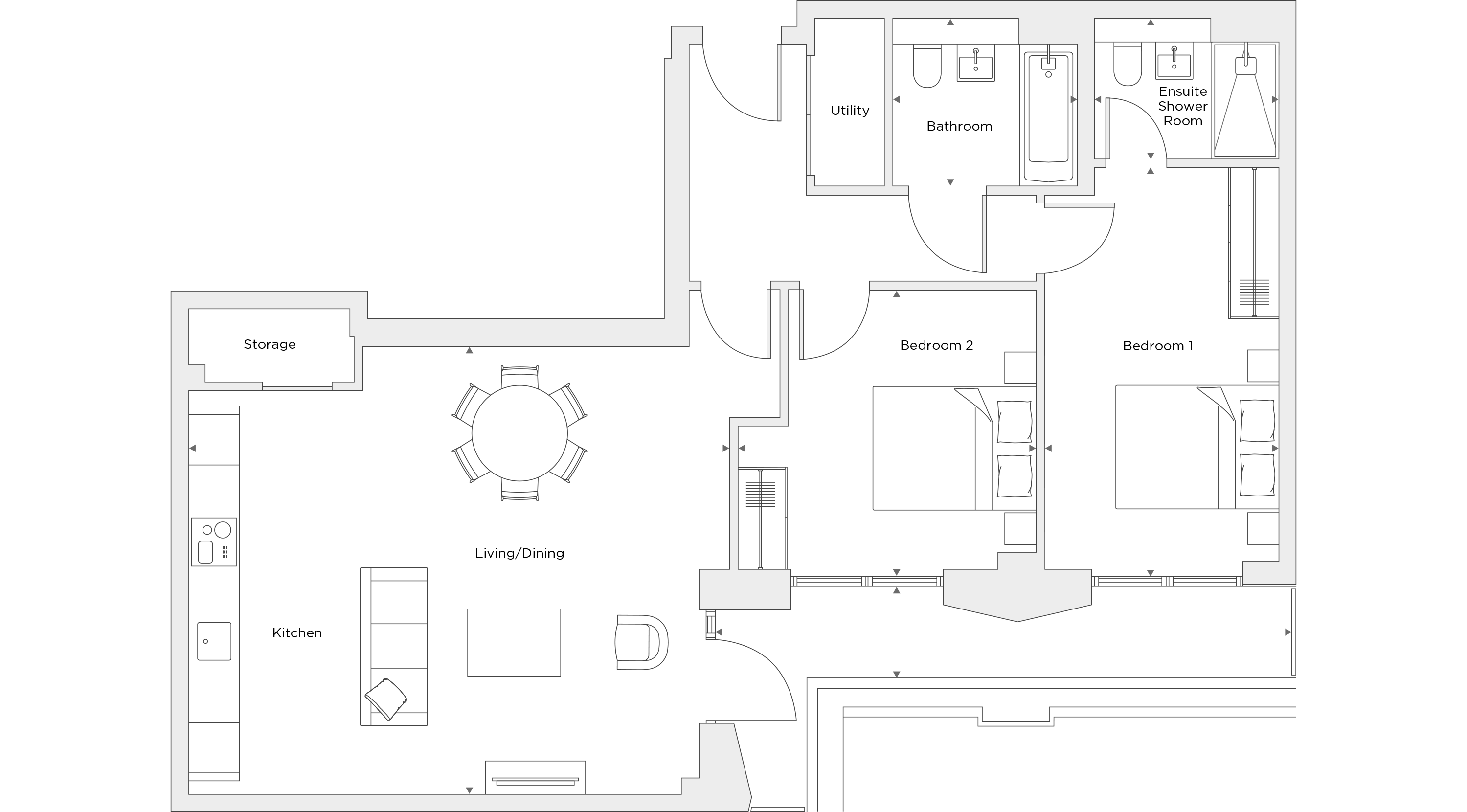 Two Bedroom Apartment A.6.12 Floor Plan