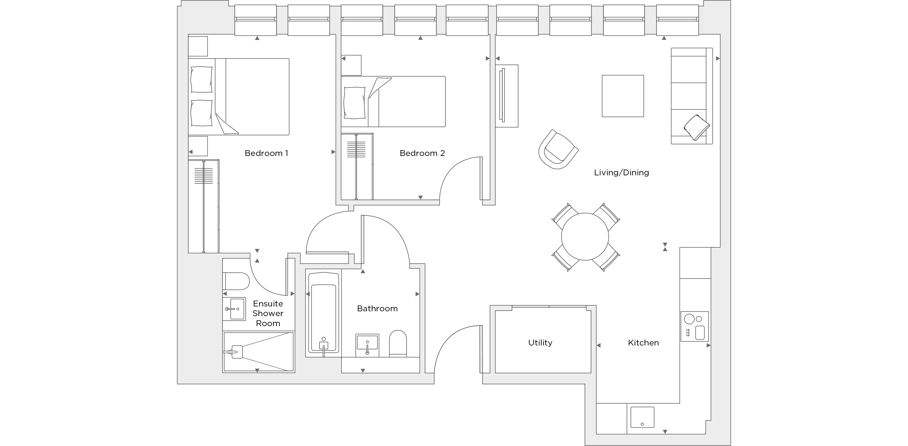 Two Bedroom Apartment B.4.02 Floor Plan