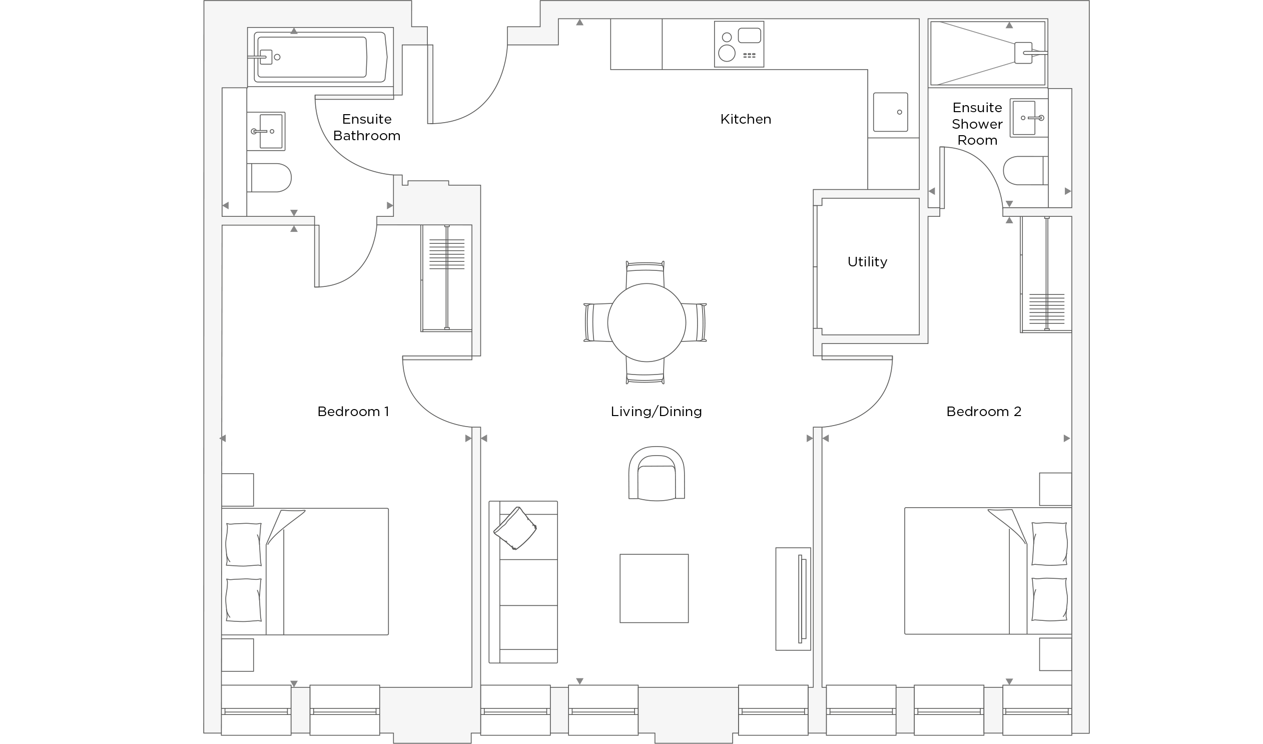 Two Bedroom Apartment B.4.15 Floor Plan