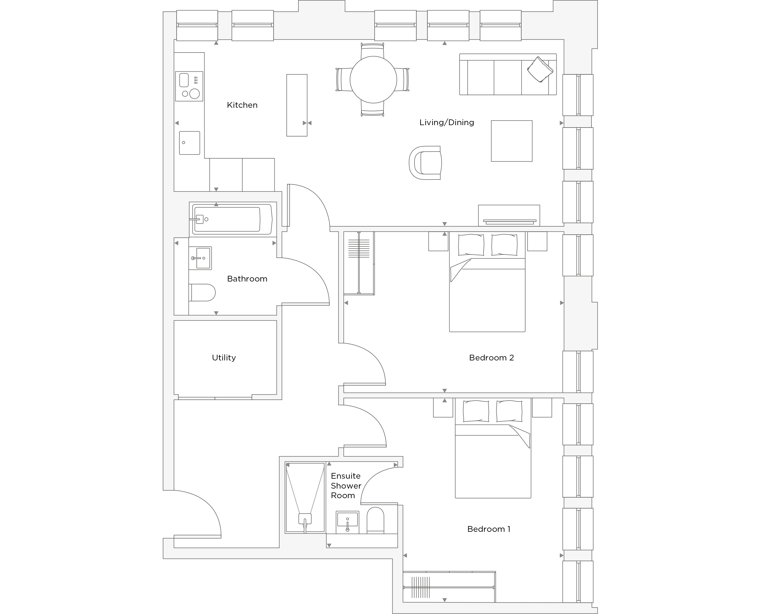 Two Bedroom Apartment C.5.03 Floor Plan