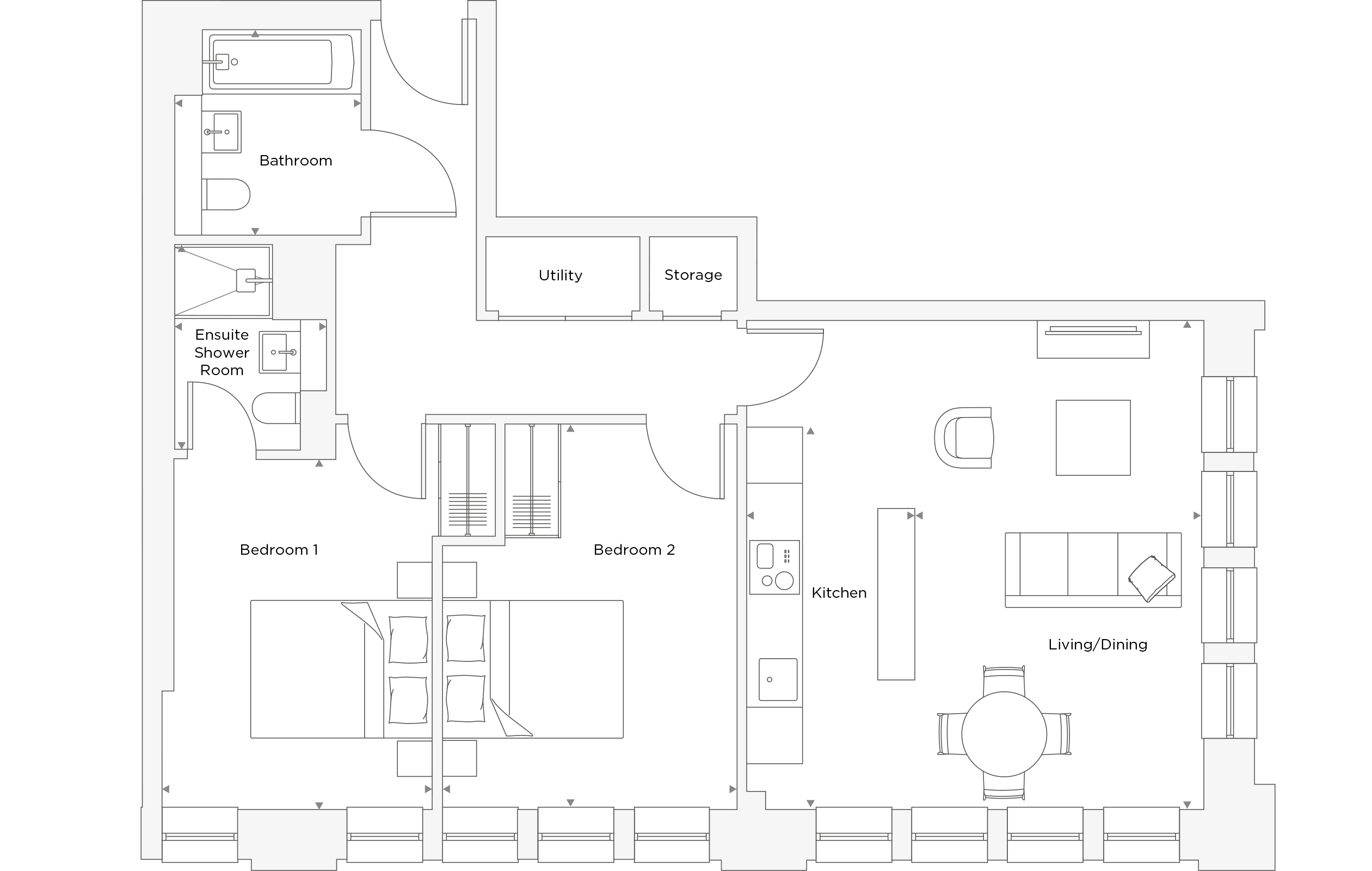 Two Bedroom Apartment C.5.05 Floor Plan